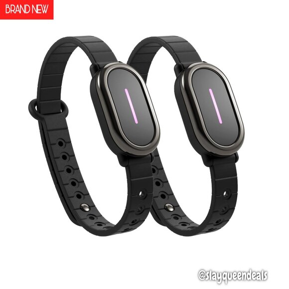 Long Distance Touch Bracelets Set of 2 Bluetooth Connected Water Resistant